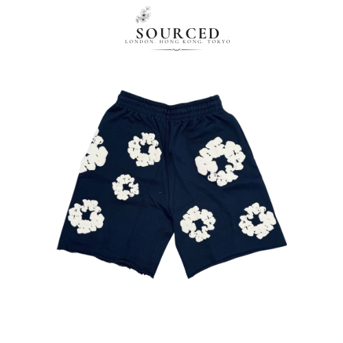 Navy Denim Tears ‘The Cotton Wreath’ Shorts