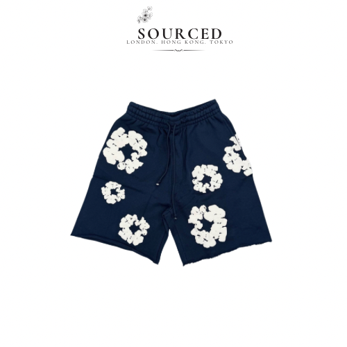 Navy Denim Tears ‘The Cotton Wreath’ Shorts